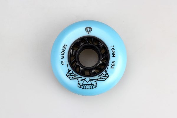Ruedas Flying Eagle Sliders 76mm 90a celeste