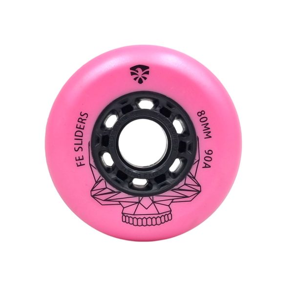 Ruedas Flying Eagle Sliders 80mm 90a rosada