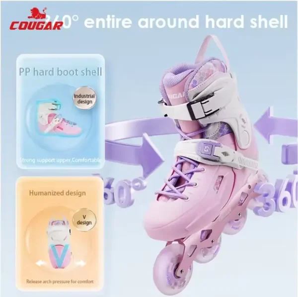 Patín Cougar - MZS 319 Pink - Talla adaptable - Imagen 15