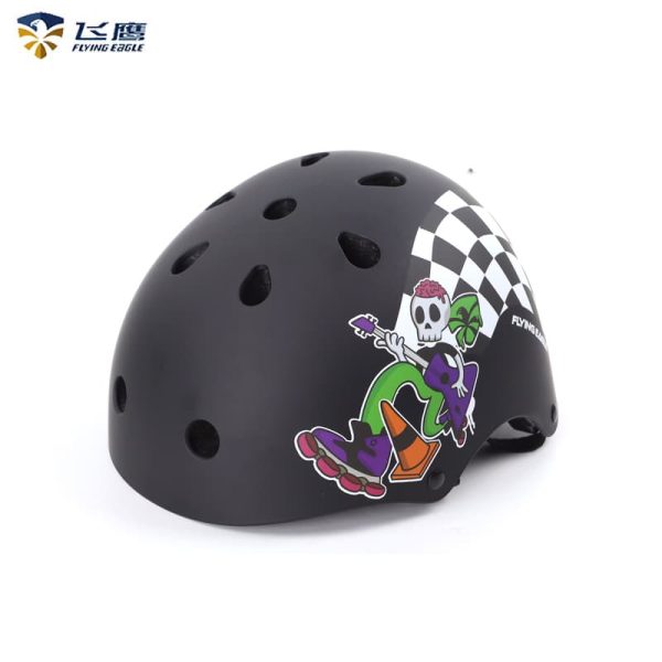 Casco Flying Eagle Pro Skate Riders Negro