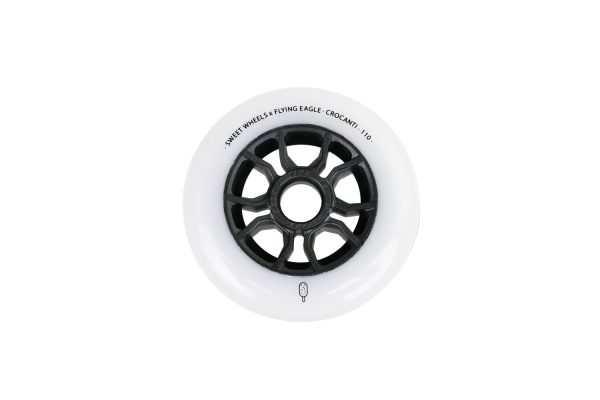 Ruedas Flying Eagle Sweet Wheels Crocanti 110mm Blanca
